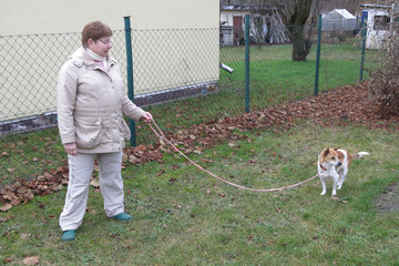 Benni im Garten