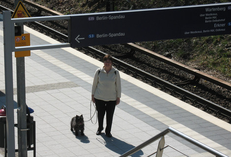 Auf dem Bahnsteig